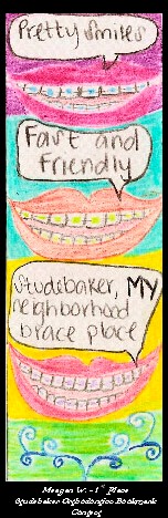 Studebaker Orthodontics Bookmark contest 1st place